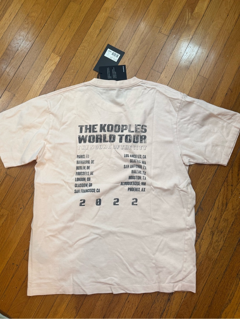 NWT Kooples World Tour 2022 T-Shirt, Size Large